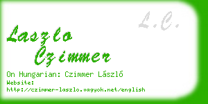 laszlo czimmer business card